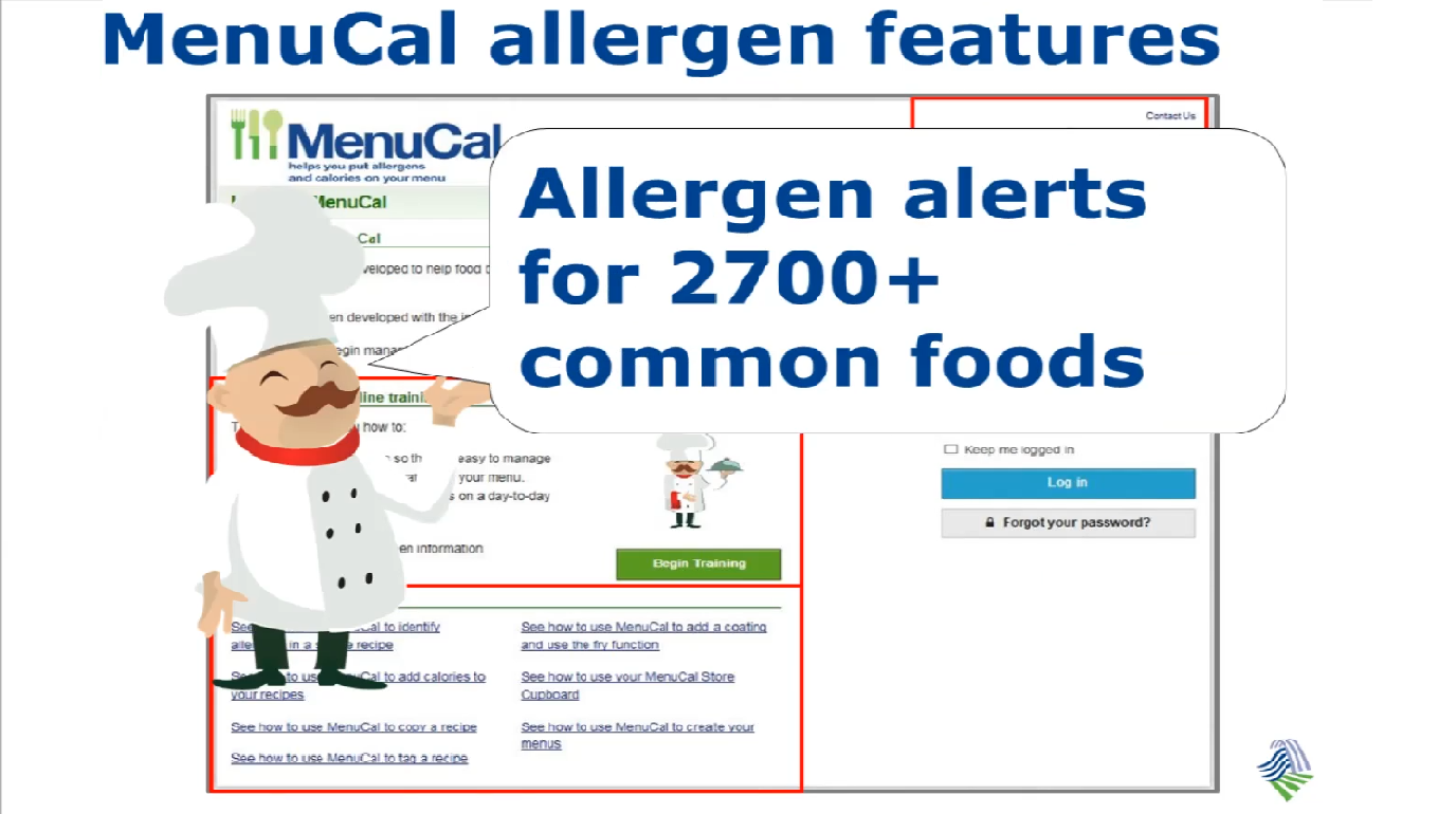 Allergen and MenuCal Webinar